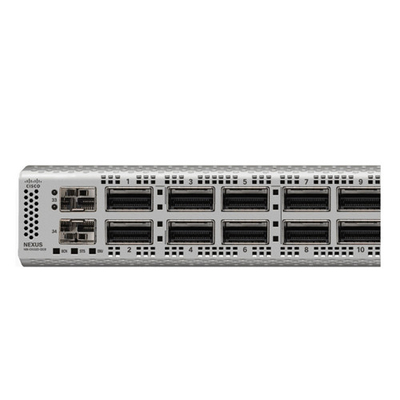 N9K-C9332D-GX2B cisco 10 Gigabit Ethernet Switch com 32p 400/100-Gbps QSFP-DD portas e 2p 1/10 SFP + portas