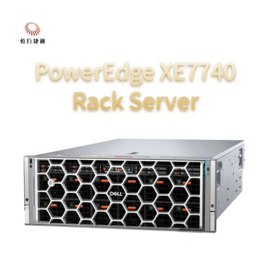 PowerEdge XE7740 Rack Server Aceleração de IA flexível PowerEdge XE7740 permite insights de IA empresarial com configurações flexíveis de GPU PCIe resfriadas a ar para inferência e ajuste fino do modelo