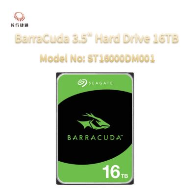 Seagate BarraCuda 3,5" Disco rígido 16TB Número de modelo: ST16000DM001