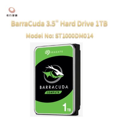Disco Rígido Seagate BarraCuda 3.5" 1TB Modelo No: ST1000DM014