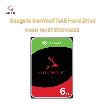 Disco Rígido Seagate IronWolf® para Armazenamento Conectado à Rede (NAS) Modelo: ST6000VN006