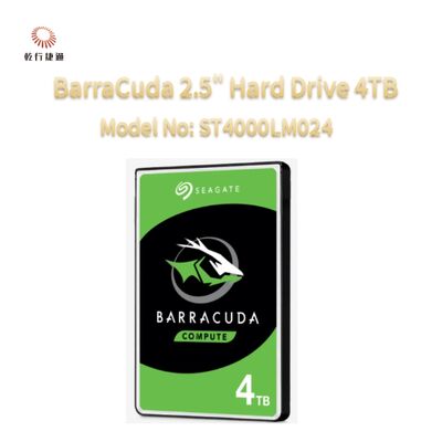 Seagate BarraCuda 2,5" Disco rígido 4TB Número de modelo: ST4000LM024
