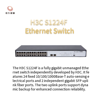 H3C S1224F Switch Ethernet não gerenciado Gigabit completo 24 portas Ethernet fixas de autonegociação