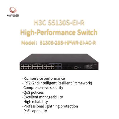 H3C S5130S-EI-R 5130S-28S-HPWR-EI-AC-R Switch Ethernet Gigabit de alto desempenho de última geração