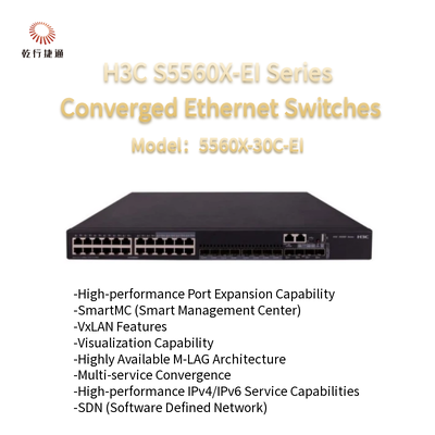 Comutadores Ethernet convergentes de alto desempenho da série H3C S5560X-EI S5560X-30C-EI