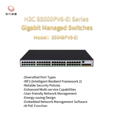 H3C S5000PV6-EI Série S5048PV6-EI Comutadores gerenciados por Gigabit