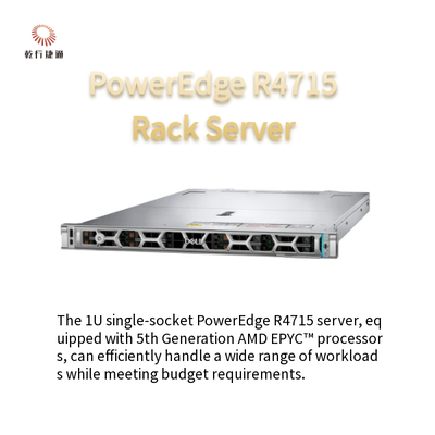Servidor PowerEdge R4715 1U de soquete único com processadores AMD EPYC de 5ª geração