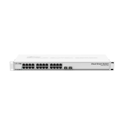 Dois interruptores SwOS do Datacom do porto de SFP+ puseram 24 interruptores portuários de Gigabit Ethernet