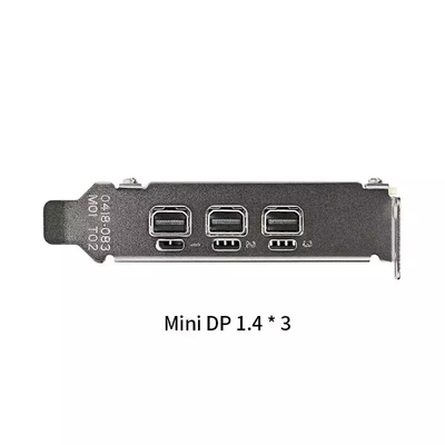 Cartão gráfico três Mini Display Port de NVIDIA T400 4GB 2GB GDDR6 Geforce
