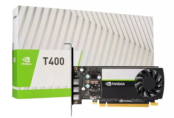 Cartão gráfico três Mini Display Port de NVIDIA T400 4GB 2GB GDDR6 Geforce
