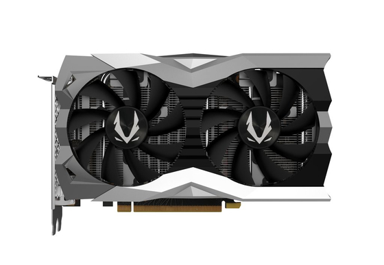 fã gêmeo de GeForce RTX 2060 do JOGO do cartão gráfico ZOTAC de 14Gbps 6GB Geforce