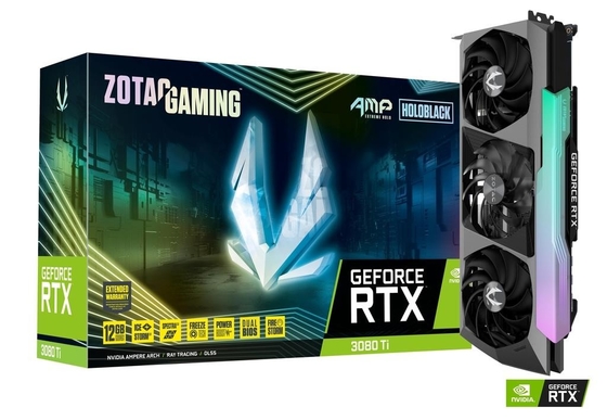 Si ampère Holo de GeForce RTX 3080 do JOGO do cartão gráfico ZOTAC de 12GB 19Gbps Geforce