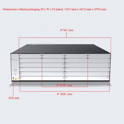 O router 2*SRU da rede de empresas de NetEngine AR6300 HUAWEI entalha o entalhe 4*SIC