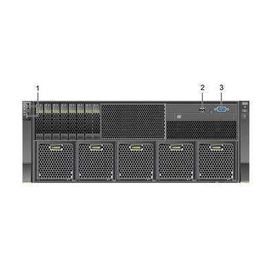 44 3,5 servidor da cremalheira do servidor 32 DDR4 DIMMs 5288 V6 4U da fusão de Huawei dos discos rígidos da polegada