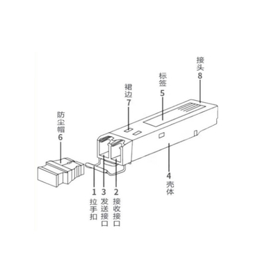 Huawei SFP-GE-LX-SM1310 Modulo de Transmissor Óptico ESFP GE Modo Único 1310nm 10km LC