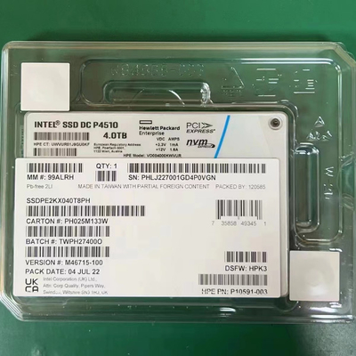 C.C. P4510 2,5 U.2 NVMe PCIe SSDPE2KX040T8 SSDPE2KX040T801 do SSD de Intel 4TB dos servidores