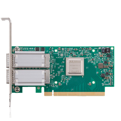 Conexão de cartão de adaptador Ethernet X-4 Lx EN MCX4121A-ACAT GPU 2×25GbE SFP28 PCIe 3.0×8