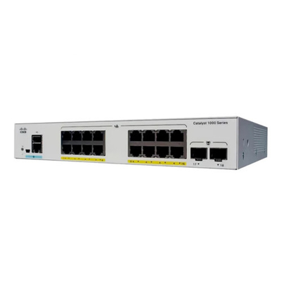 Cisco C1000-16P-2G-L Gigabit Layer 2 Network Managed Enterprise Switch 16 portas RJ45 PoE+ 2SFP Uplink óptico 120W