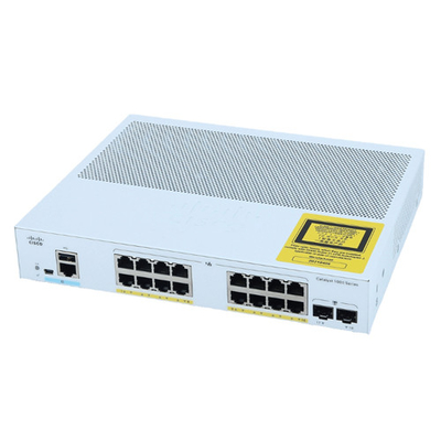 Cisco C1000-16P-2G-L Gigabit Layer 2 Network Managed Enterprise Switch 16 portas RJ45 PoE+ 2SFP Uplink óptico 120W