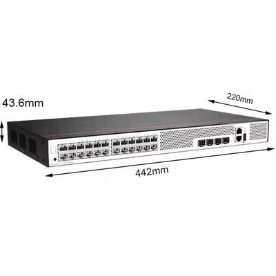 S5735S-L24T4X-A1 24 10/100/1000BASE-T Ethernet Ports 4 10 Gigabit SFP+ AC Power Supply Access Switch