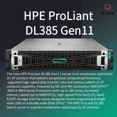 HPE ProLiant DL385 Gen11 Servidor 1u Servidor de armazenamento Envio da China