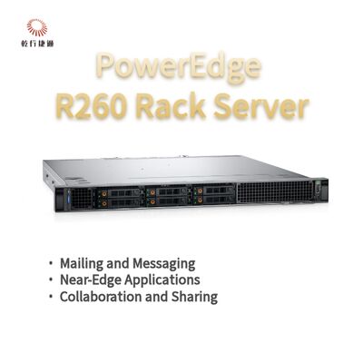 Dell PowerEdge R260 Servidor de armazenamento rack, servidor de armazenamento de dados, servidor de armazenamento personalizado