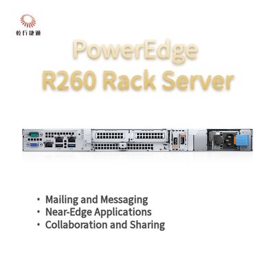 Dell PowerEdge R260 Servidor de armazenamento rack, servidor de armazenamento de dados, servidor de armazenamento personalizado