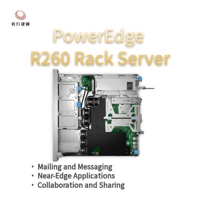 Dell PowerEdge R260 Servidor de armazenamento rack, servidor de armazenamento de dados, servidor de armazenamento personalizado