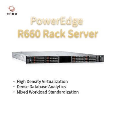 Dell PowerEdge R660 Rack Server, sistema de armazenamento flash, servidor de CPU Xeon, servidor de armazenamento personalizado