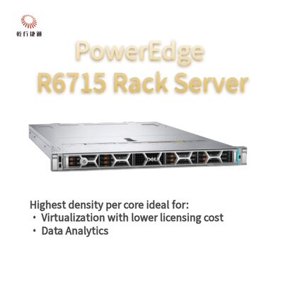 Dell PowerEdge R6715 Rack Server, servidor de armazenamento personalizado, servidor de duas vias