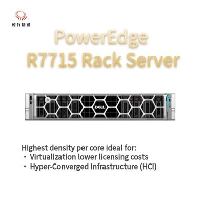 Servidor de Armazenamento em Rack Dell PowerEdge R7715, servidor de armazenamento personalizado, servidor de 2 vias