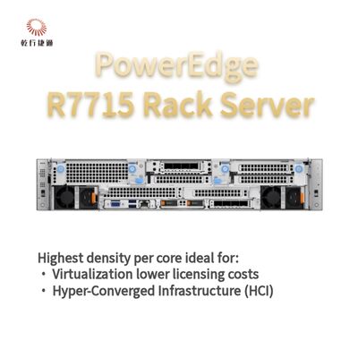 Servidor de Armazenamento em Rack Dell PowerEdge R7715, servidor de armazenamento personalizado, servidor de 2 vias