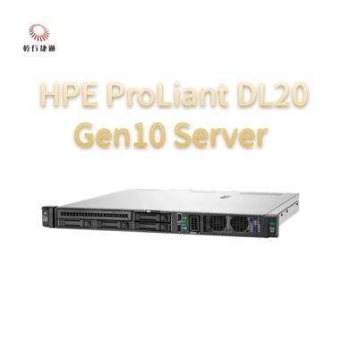 HPE ProLiant DL20 Gen10 Servidor Compacto Versátil para empresas de cadeia de varejo, servidor de 2 vias, servidor de armazenamento de dados
