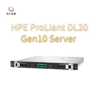 HPE ProLiant DL20 Gen10 Servidor Compacto Versátil para empresas de cadeia de varejo, servidor de 2 vias, servidor de armazenamento de dados