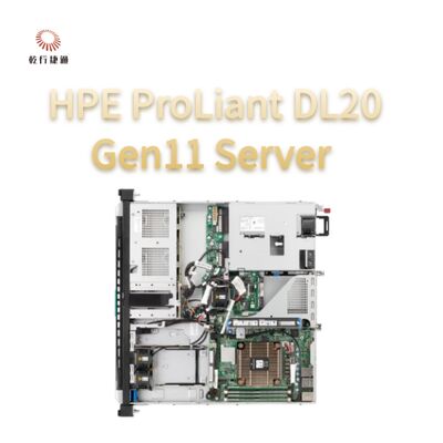 Servidor em rack HPE ProLiant DL20 Gen11, sistema de armazenamento flash, vendas de servidores de montagem em rack 1U