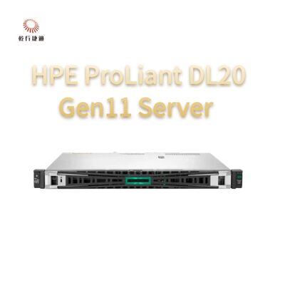 Servidor em rack HPE ProLiant DL20 Gen11, sistema de armazenamento flash, vendas de servidores de montagem em rack 1U