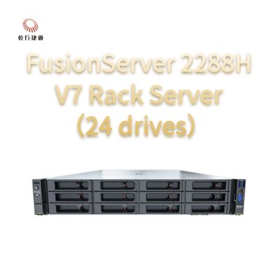 FusionServer 2288H V7 Rack Server ((24 unidades) Robusto desempenho, 8 núcleo processador Intel, servidor de armazenamento de dados