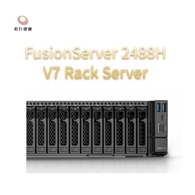FusionServer 2488H V7 Rack Server 8 processador Intel de núcleo, servidor de armazenamento de dados