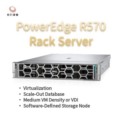 Servidor Rack Dell PowerEdge R570 com 144 Núcleos, 384 TB de Armazenamento e Design Eficiente em Energia