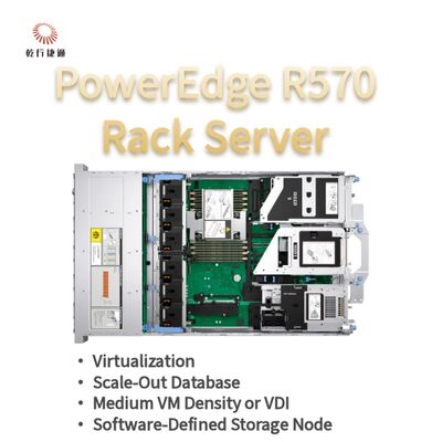 Servidor Rack Dell PowerEdge R570 com 144 Núcleos, 384 TB de Armazenamento e Design Eficiente em Energia