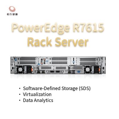 Servidor Rack Dell PowerEdge R7615 2U com 128 núcleos, servidor de armazenamento personalizado, servidor de 2 vias