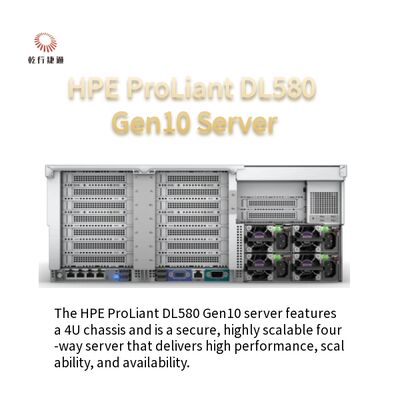 Servidor de Rack HPE DL580 Gen10 4U CPU Xeon Gold 5218R 32/64GB de Memória