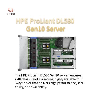 Servidor de Rack HPE DL580 Gen10 4U CPU Xeon Gold 5218R 32/64GB de Memória