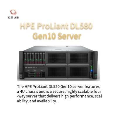 Servidor de Rack HPE DL580 Gen10 4U CPU Xeon Gold 5218R 32/64GB de Memória