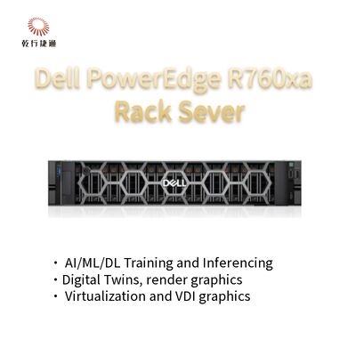 Servidor de alto desempenho para cargas de trabalho pesadas PowerEdge R760xa Rack Server System em estoque