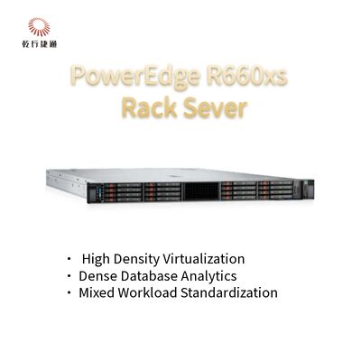 Servidor fornecedor para pequenas empresas Dell PowerEdge R660xs 1U, servidor de rack de dois soquetes