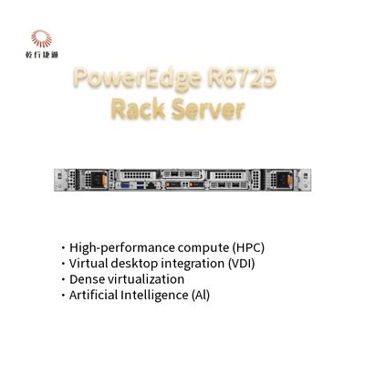 High-Tech PowerEdge R6725 1U Rack Server com processador da série AMD EPYC 9005