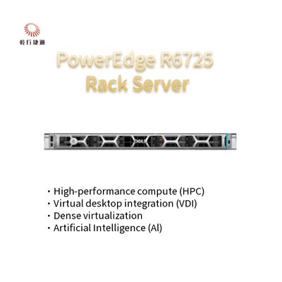 High-Tech PowerEdge R6725 1U Rack Server com processador da série AMD EPYC 9005