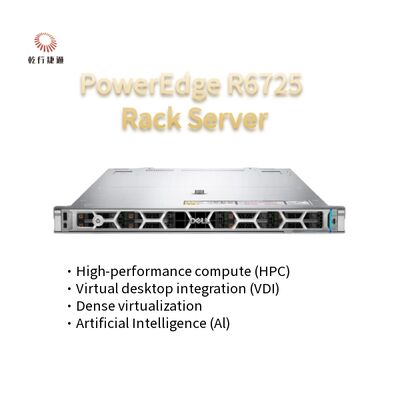 High-Tech PowerEdge R6725 1U Rack Server com processador da série AMD EPYC 9005