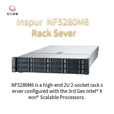 Sistema do alinhamento do trilho do servidor 4210R 8G*4/2T SATA 550W da cremalheira de Inspur NF5280M6 2U